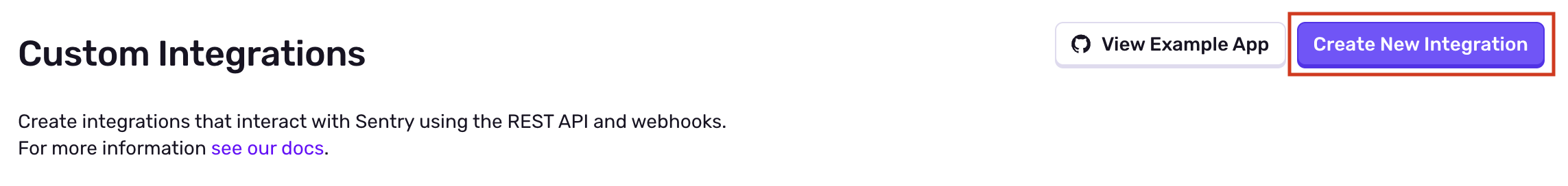 Create New Integration